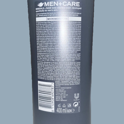 Dove Men+Care Elements Minerals+Sage [Micro Moisture] Body and face wash