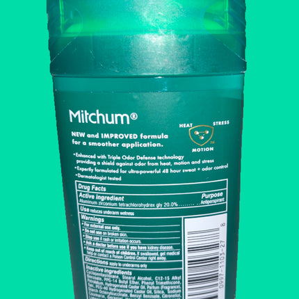 Men Mitchum Triple Oder Defense 48HR Protection Clean Control