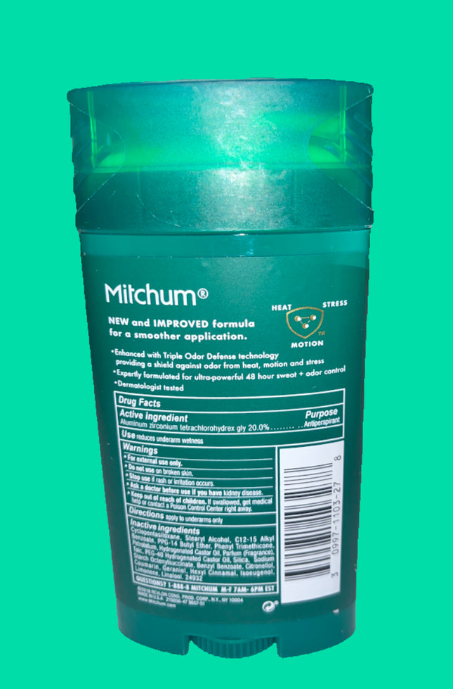 Men Mitchum Triple Oder Defense 48HR Protection Clean Control