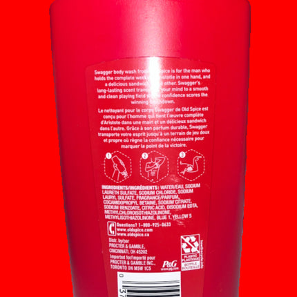 Old Spice Swagger Favors the bold Body wash