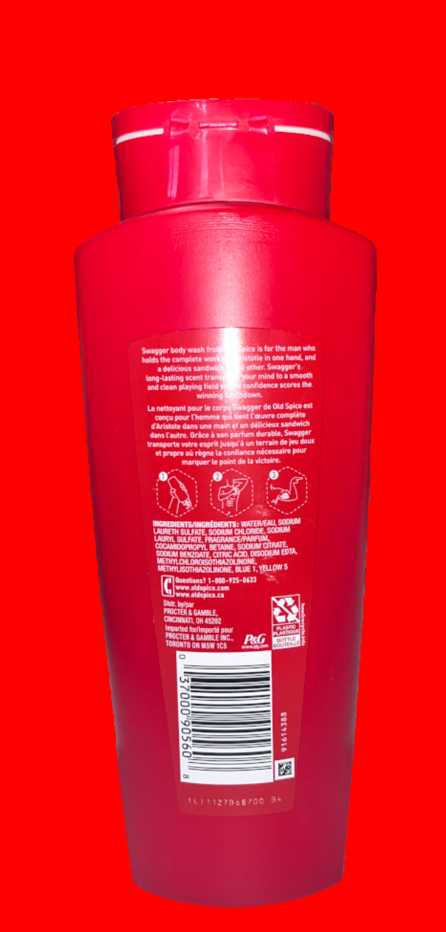 Old Spice Swagger Favors the bold Body wash