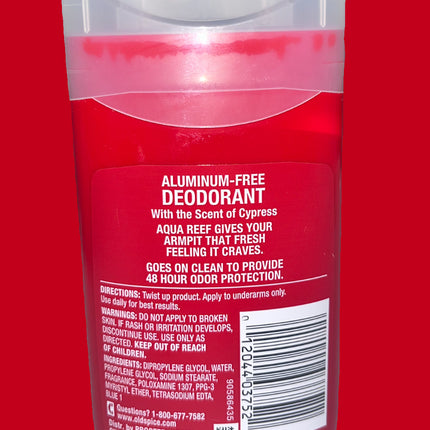 Old Spice Aqua Reef Escape and Cypress Deodorant