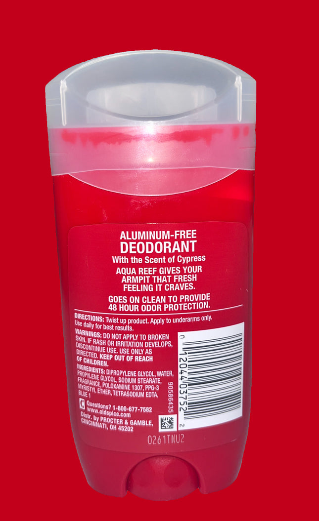 Old Spice Aqua Reef Escape and Cypress Deodorant