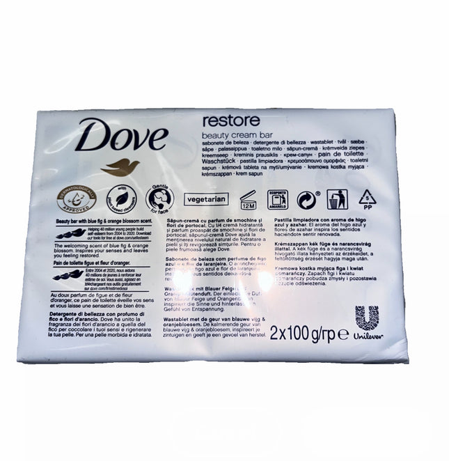 Dove Restore Beauty Cream Bar 2 Bars pack