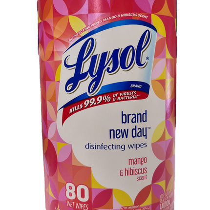 Lysol Disinfecting Wipes mango and Hibiscus Scent