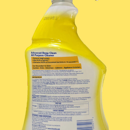 Lysol Advanced Deep Clean all Purpose Cleaner Lemon Breeze Scent