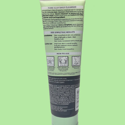 L'oreal Paris Pure-Clay Cleanser Detox-Brighten