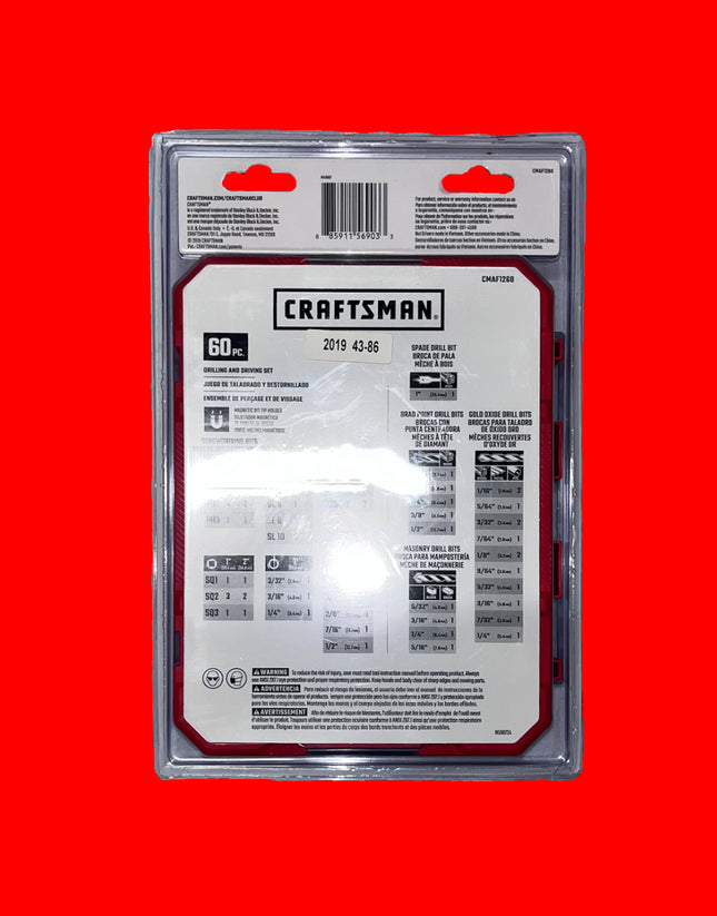 Craftsman Drilling and Driving Set 60pc