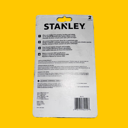 Stanley 2 Piece Pliers Set