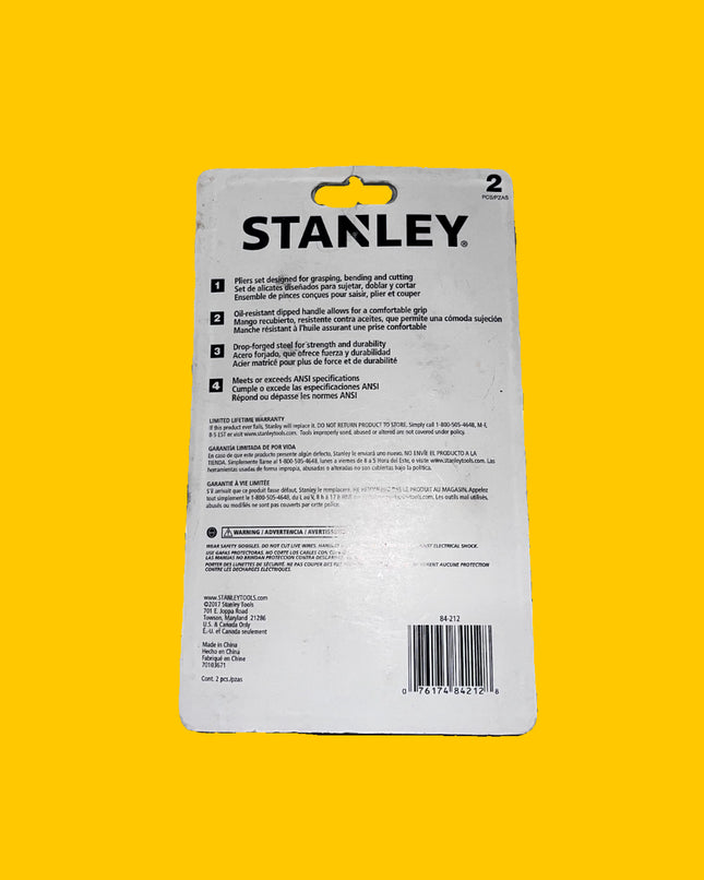Stanley 2 Piece Pliers Set