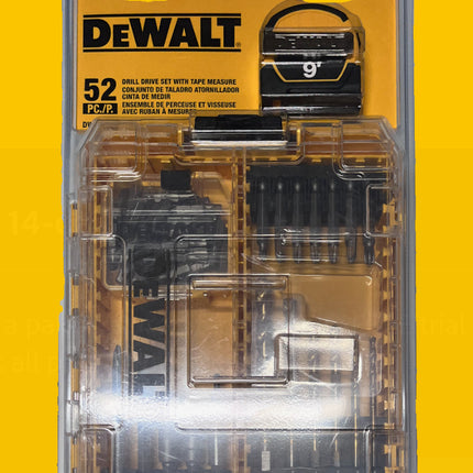 DeWalt 52pc Drill Drive Set With Tape Measure