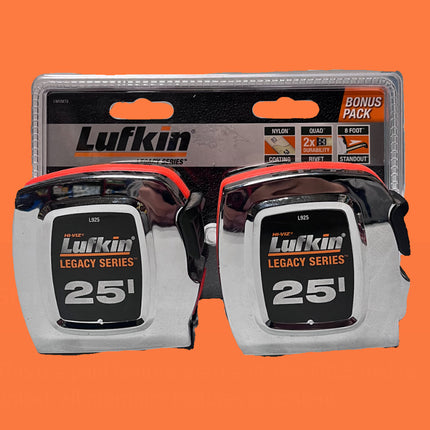 Lufkin Legacy Series 2pk tape measures