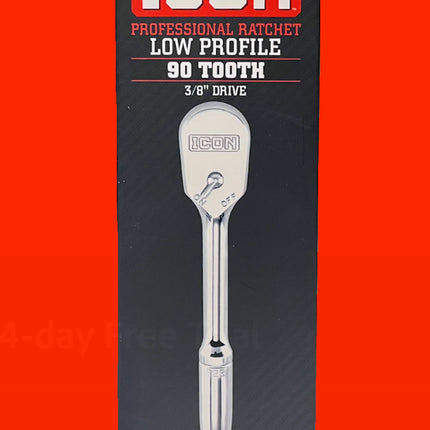 Icon Professional Ratchet Low Profile 90 Tooth 3/8 drive